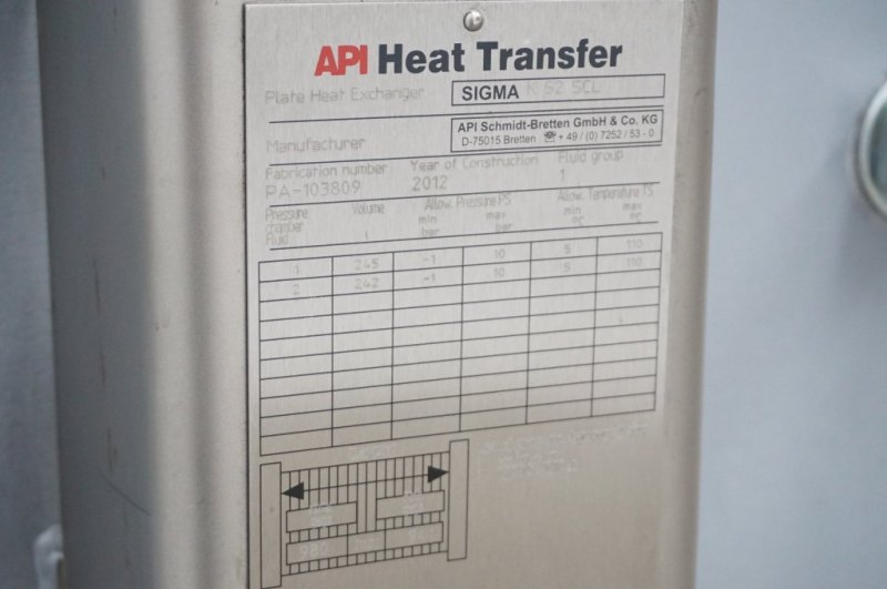 Api Schmidt SIGMA K52 TCL - Plate heat exchanger
