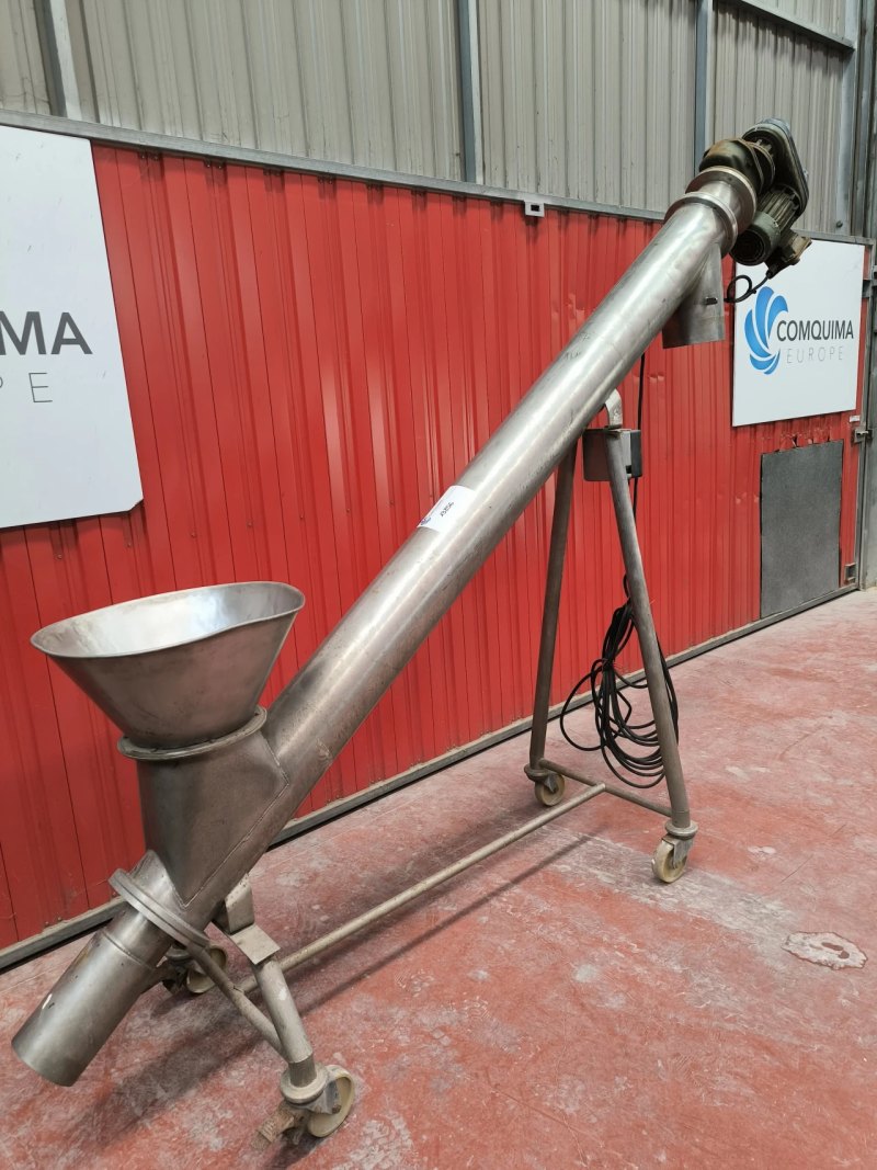 INCLINED STAINLESS STEEL ATEX SCREW CONVEYOR