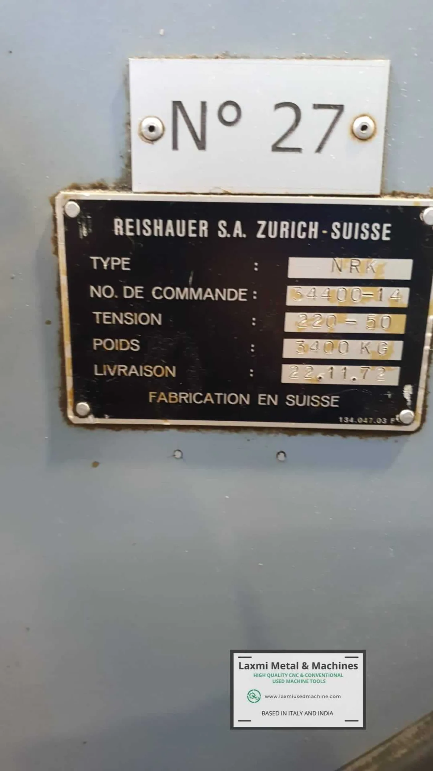 THREAD GRINDER, REISHAUER - NRK full - Laxmi Metal & Machines, Rohtak - 3