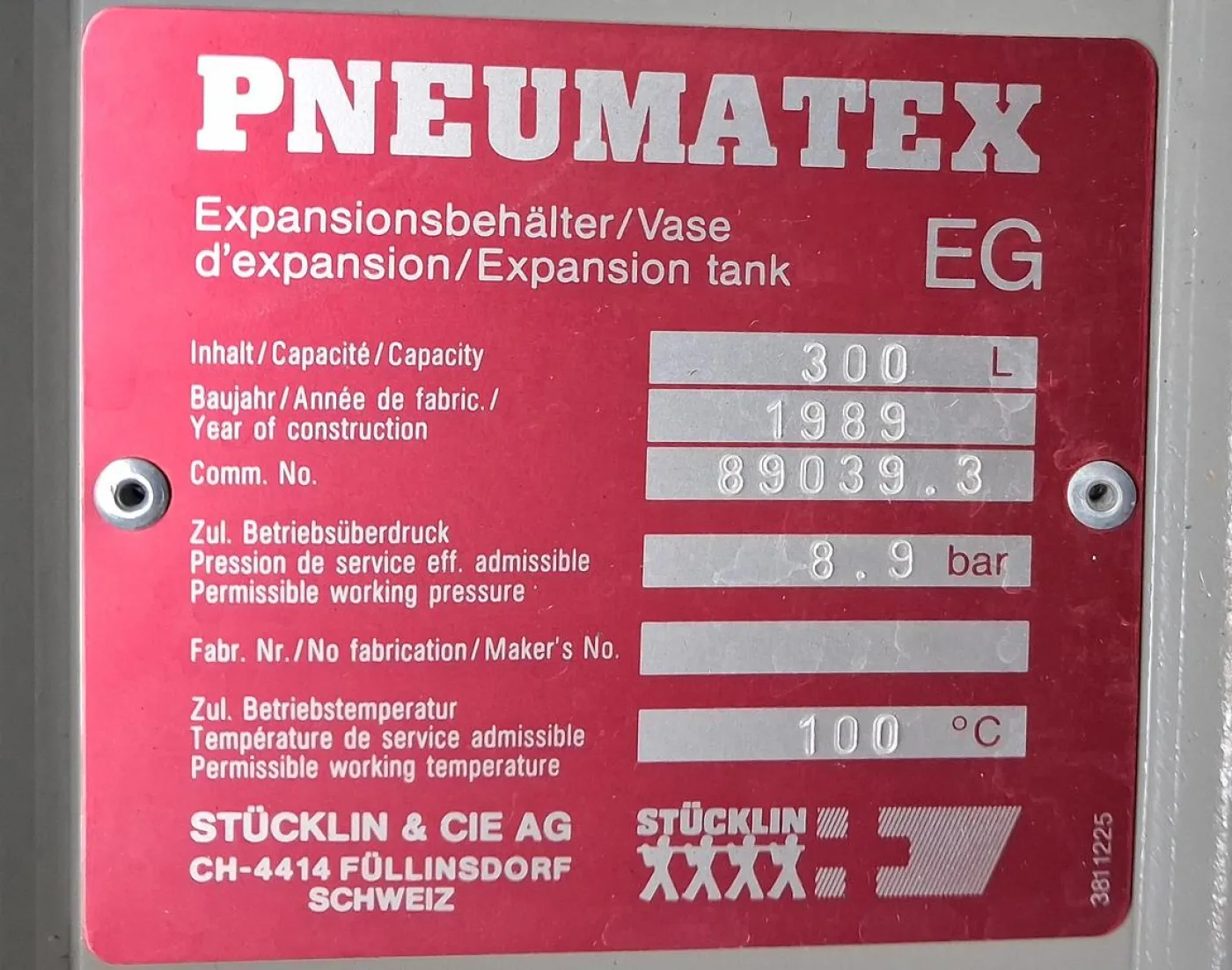 Pneumatex EG Expansionsgefäße mit einem Fassungsvermögen von jeweils 300 Litern - 7