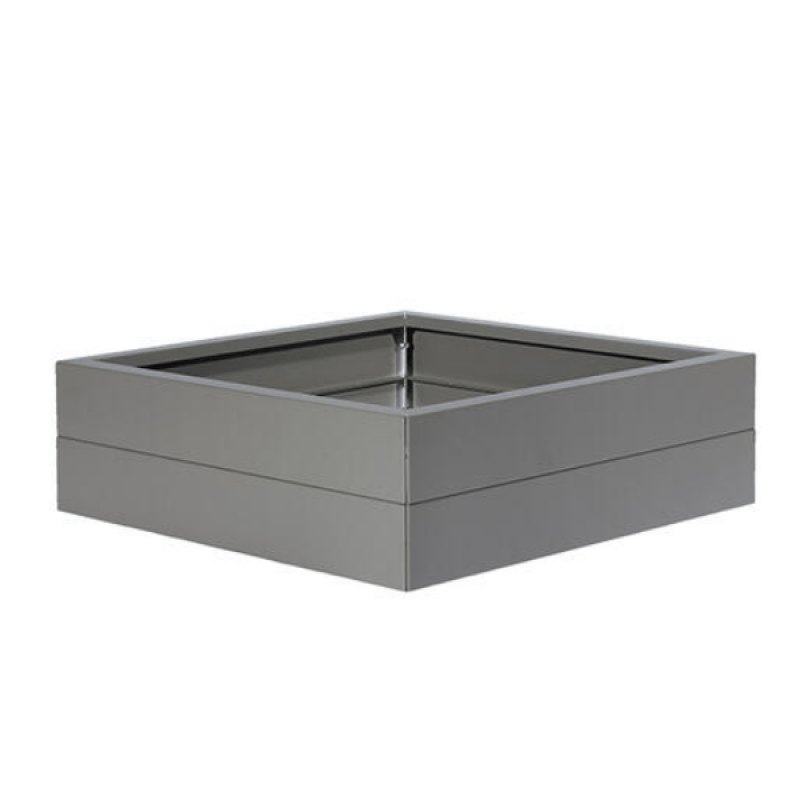 Bloembak Modulair Taupe - 28 cm hoog