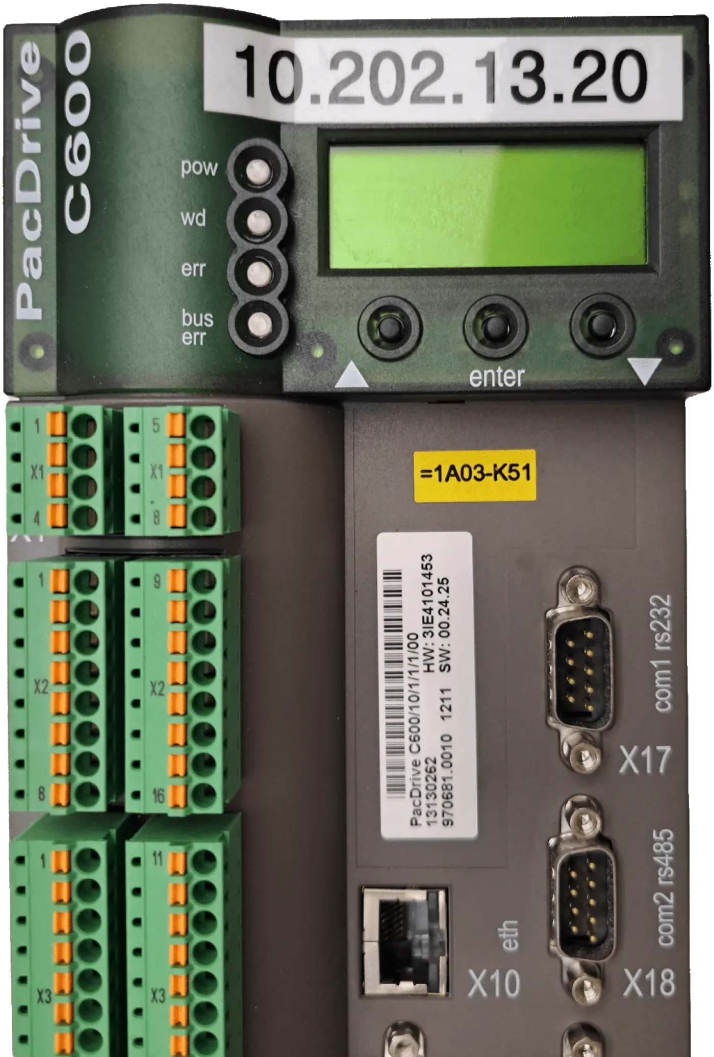 Schneider Elektric Drives - C600 PAC DRIVE SERVO CONTROLLER PacDrive C600/10/1/1/1/00 - 3