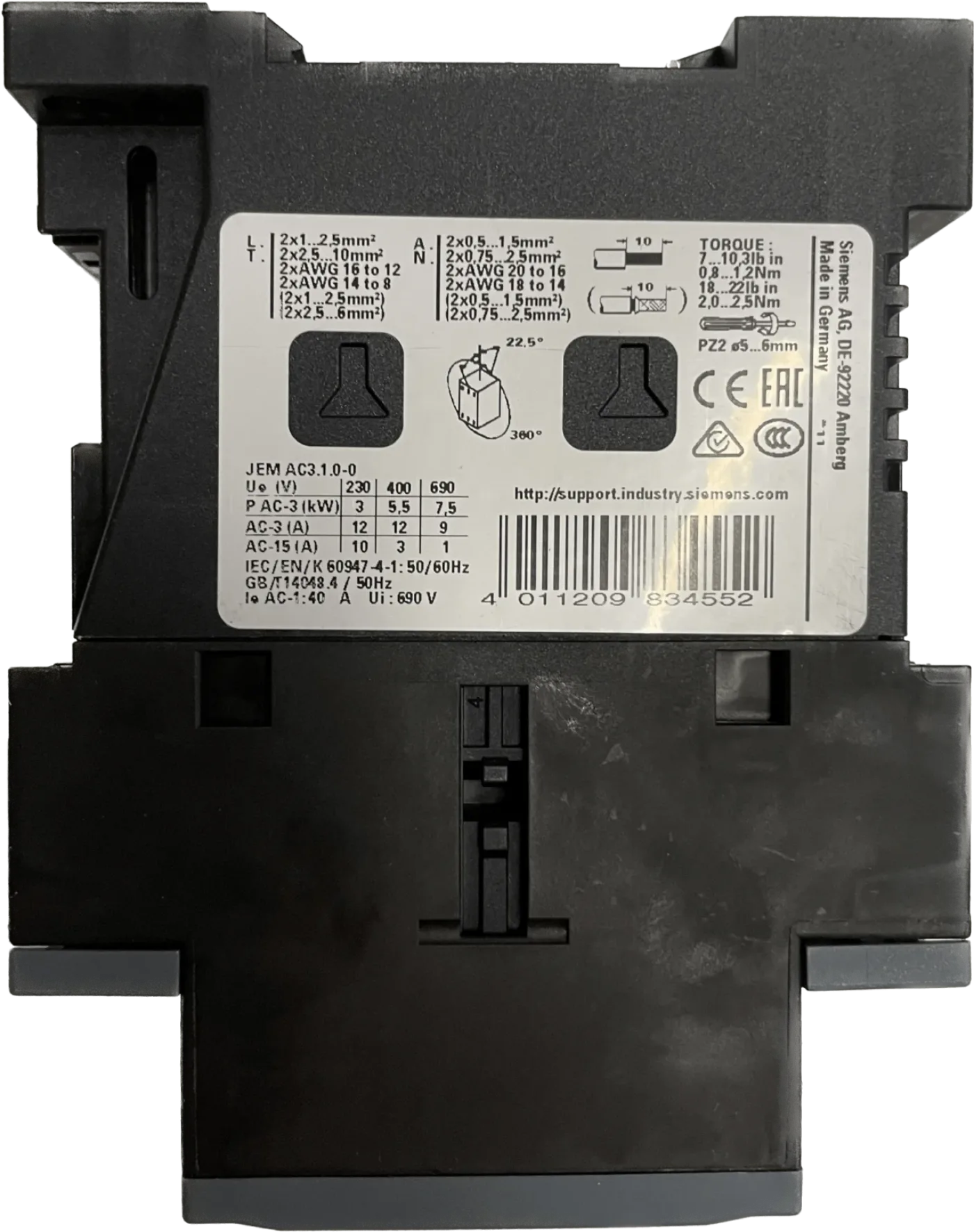 Siemens Leistungsschütz 3RT2024-1NF30 - 3