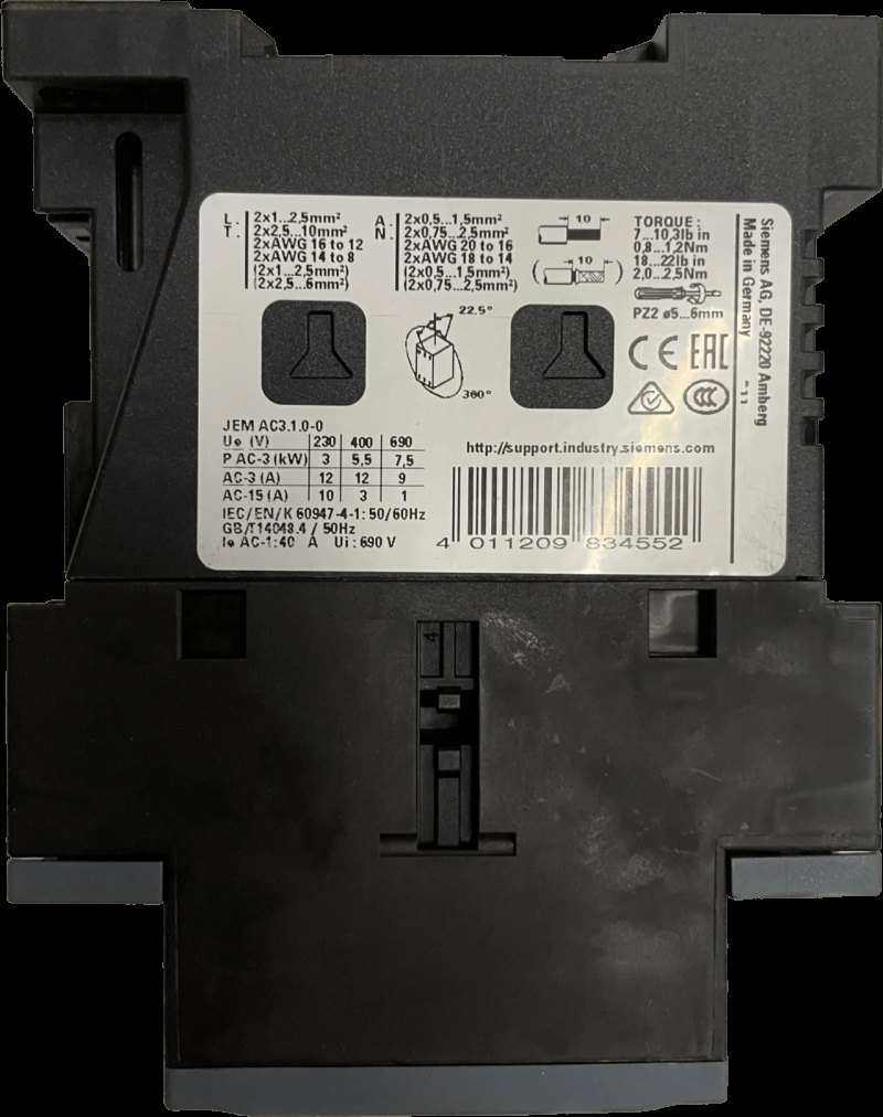 Siemens Leistungsschütz 3RT2024-1NF30