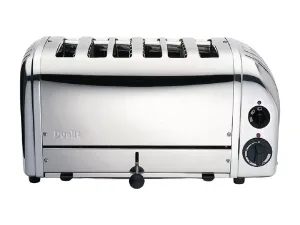Dualit Bun Toaster 6 Bun Metallic Silver 61028 - islandcatering