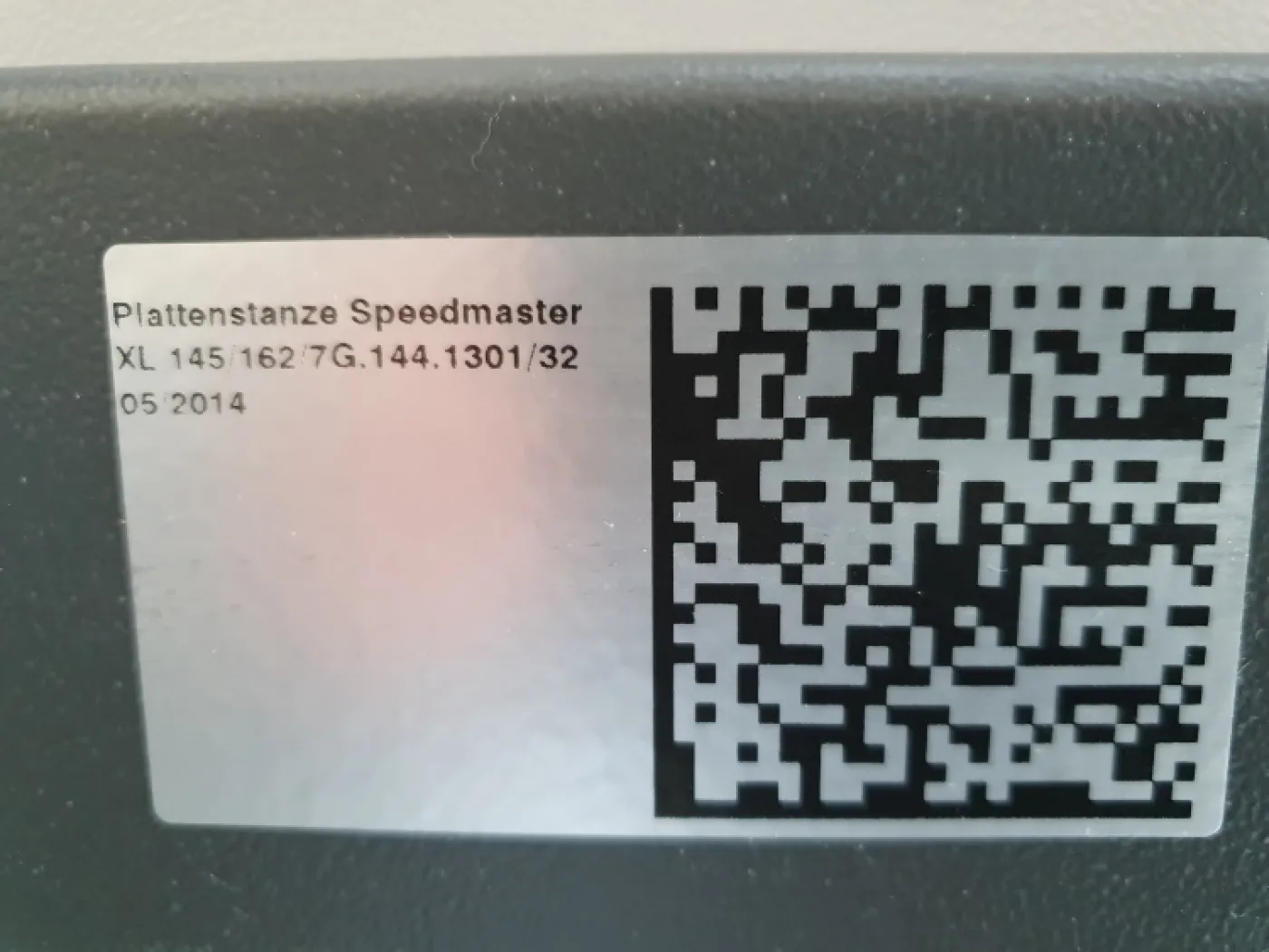 Druckplattenstanze/Lackplattenstanze für Heidelberg XL 145/162 - 3