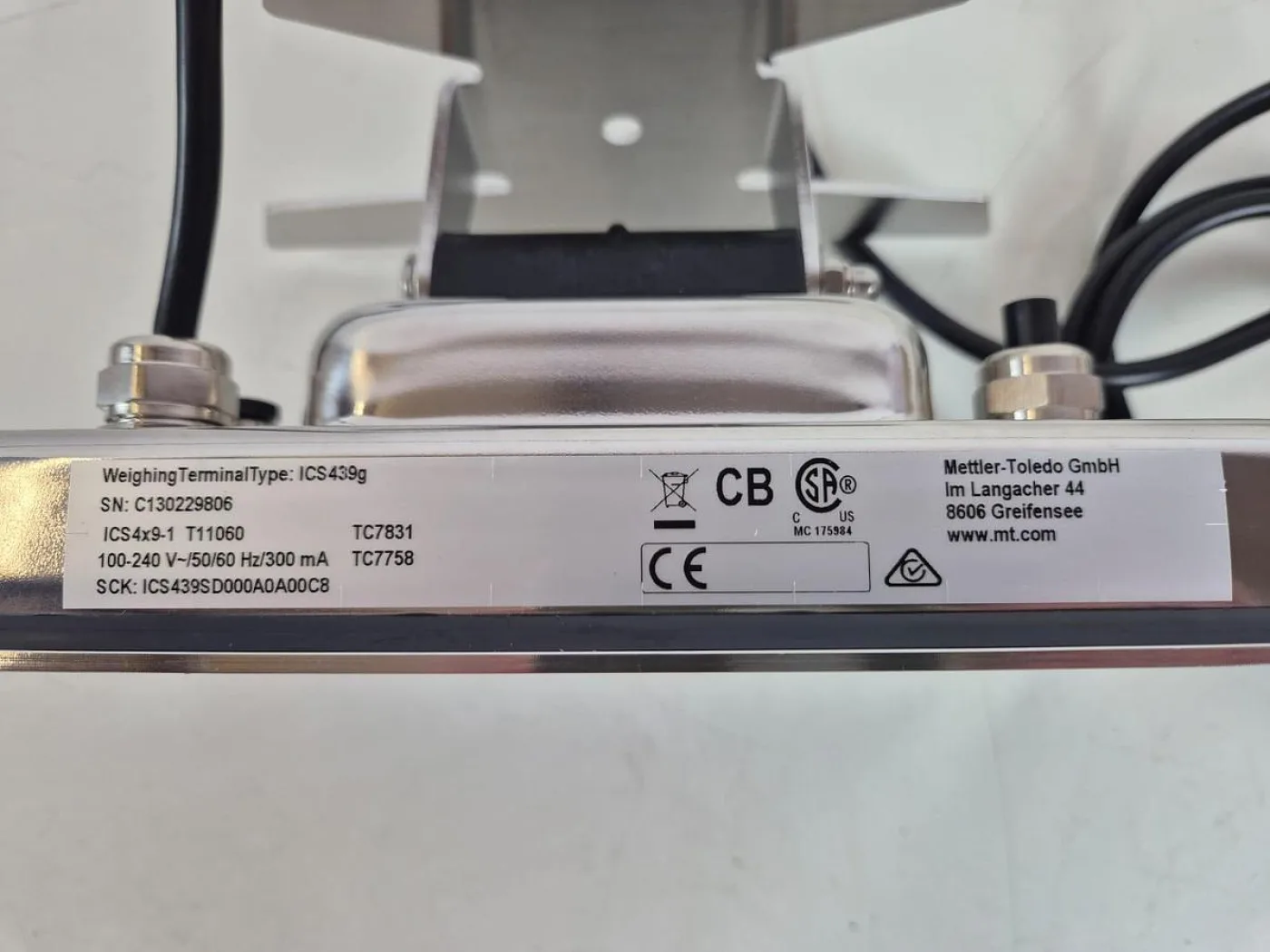 Mettler Toledo ICS439 Weighing Terminal - 7