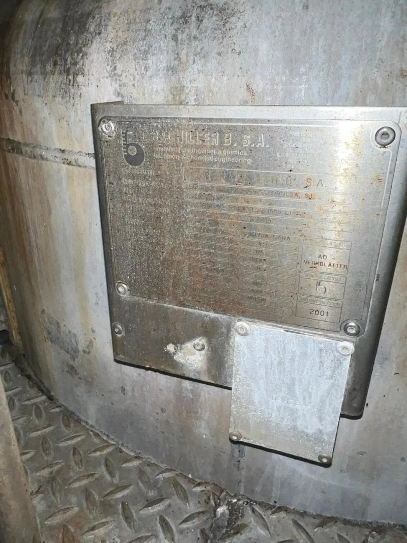 BACHILLER STAINLESS STEEL REACTOR 1200 LITERS WITH AGITATION AND HALF ROD