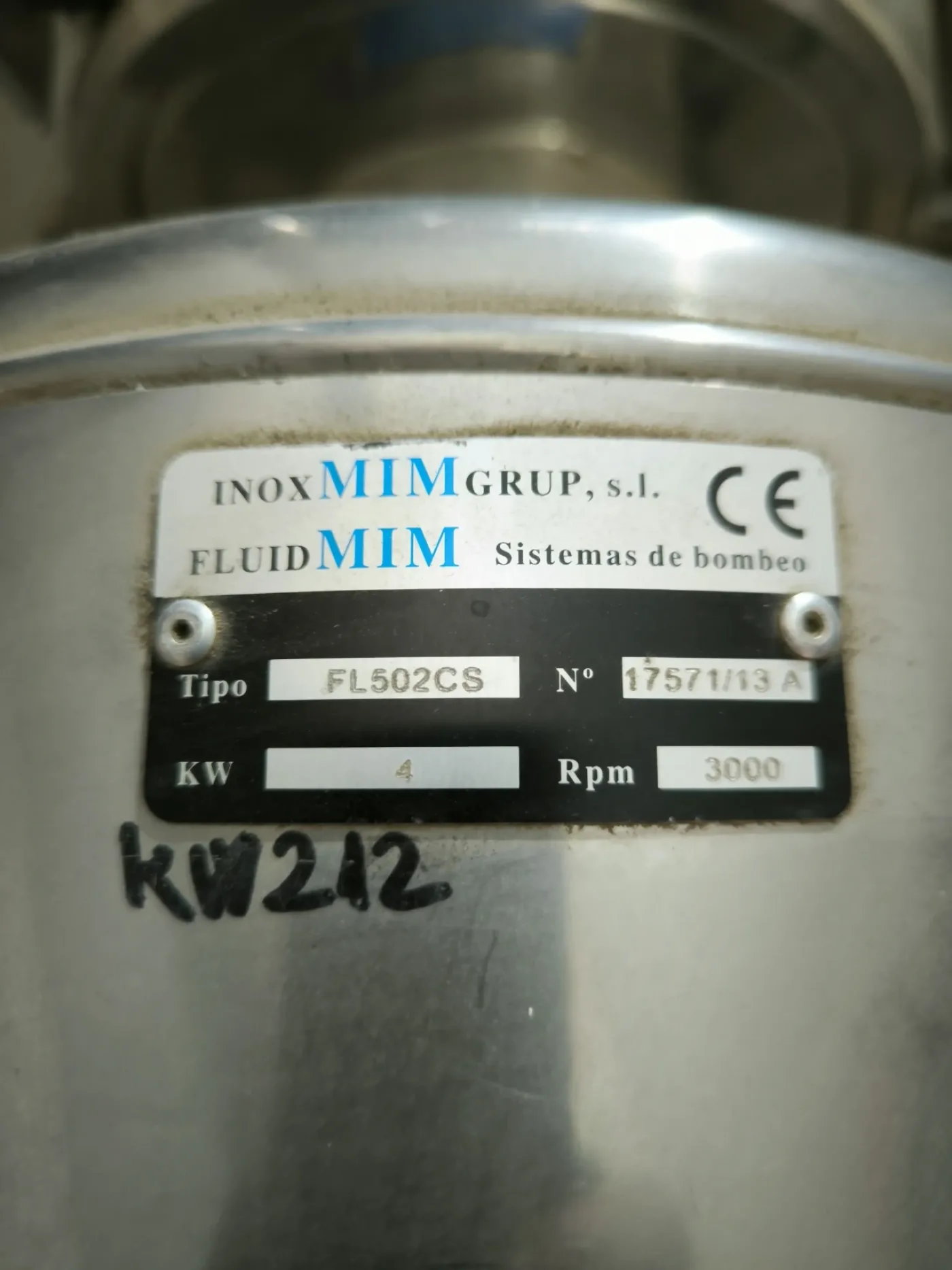 CENTRIFUGAL PUMP INOX IM GRUP FL502CS 4 KW - 5