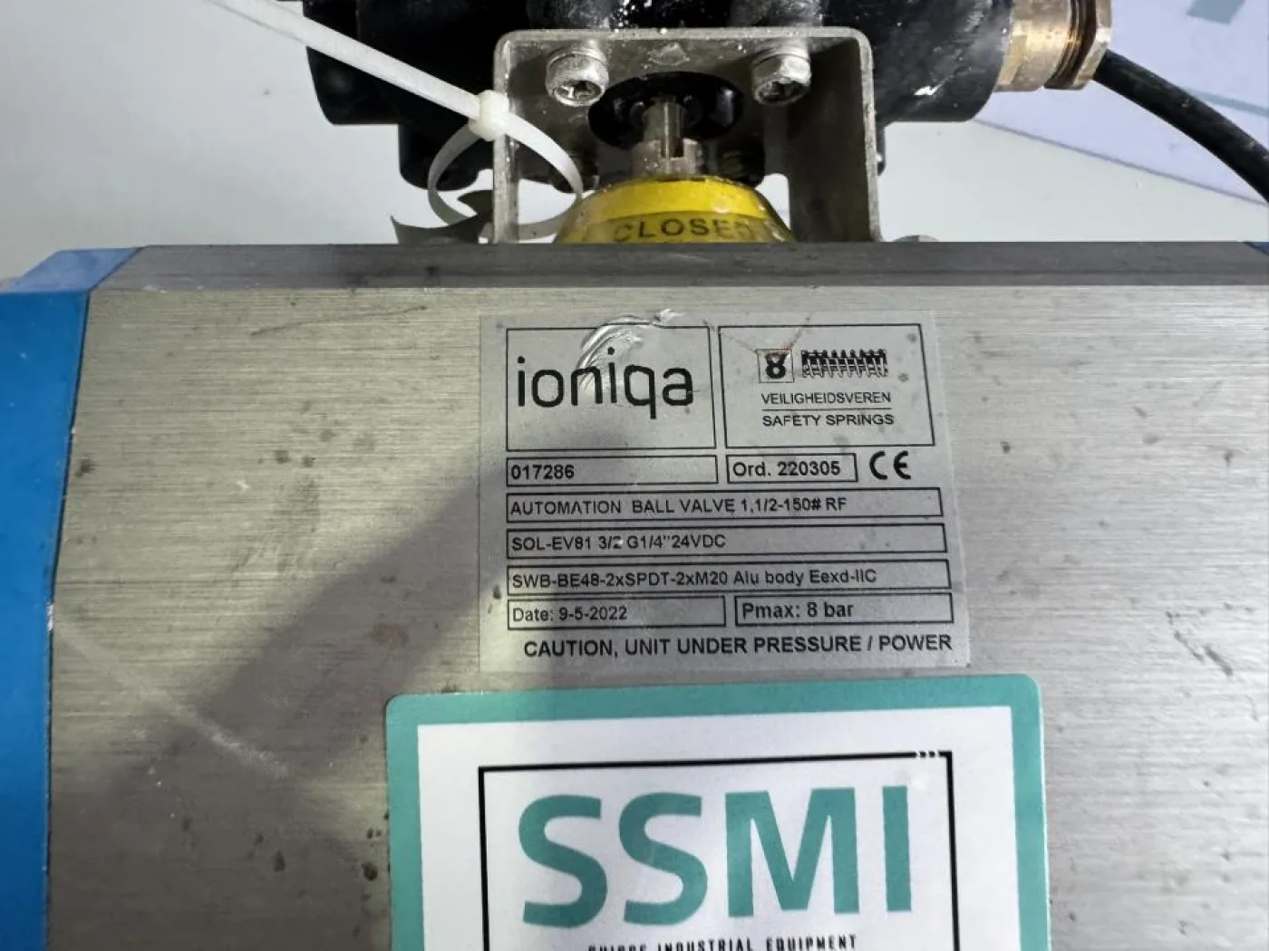 2022 Ioniqa / Max-Air Technology Pneumatic actuated ball valve - 2