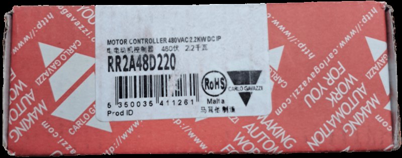 Carlo Gavazzi Motor Controller RR2A48D220