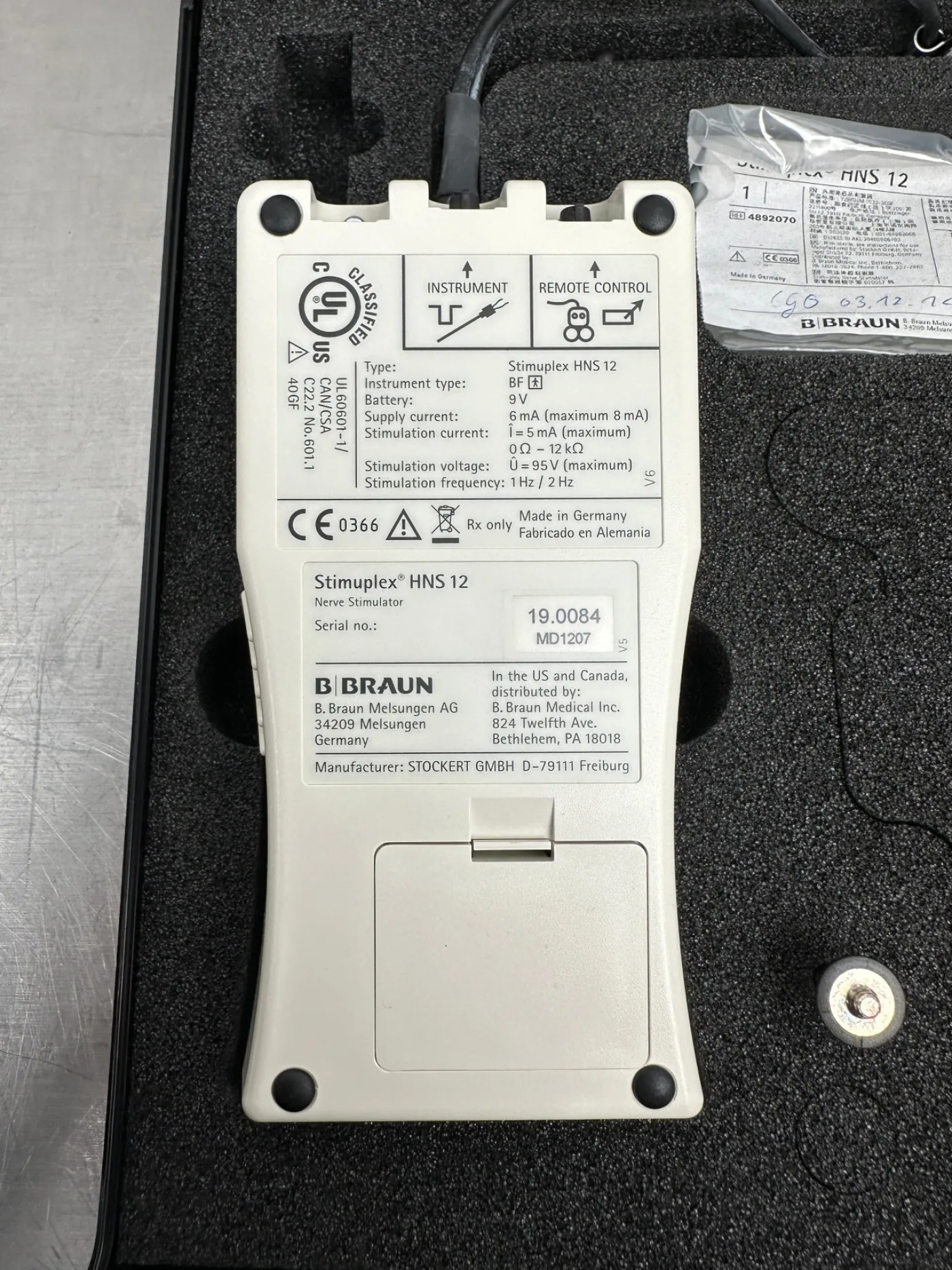 Braun Stimuplex HNS 12 Nerven-Stimulator - 4