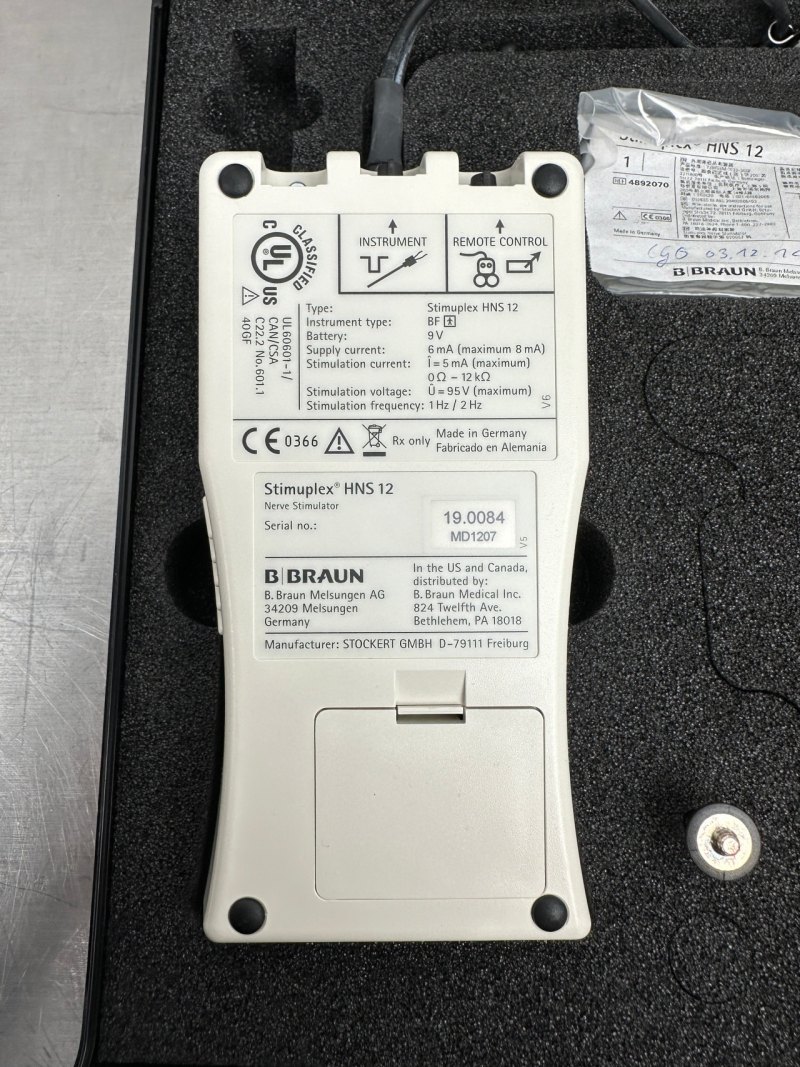 Braun Stimuplex HNS 12 Nerven-Stimulator