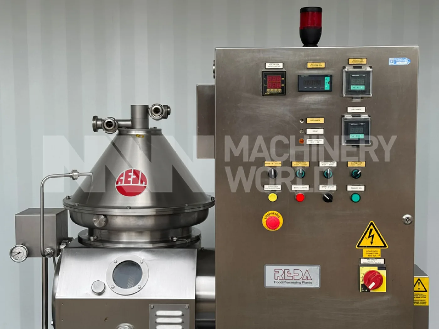 3,500 LPH Reda RE15TE Milk Cream Separator (Year 2010) - 3