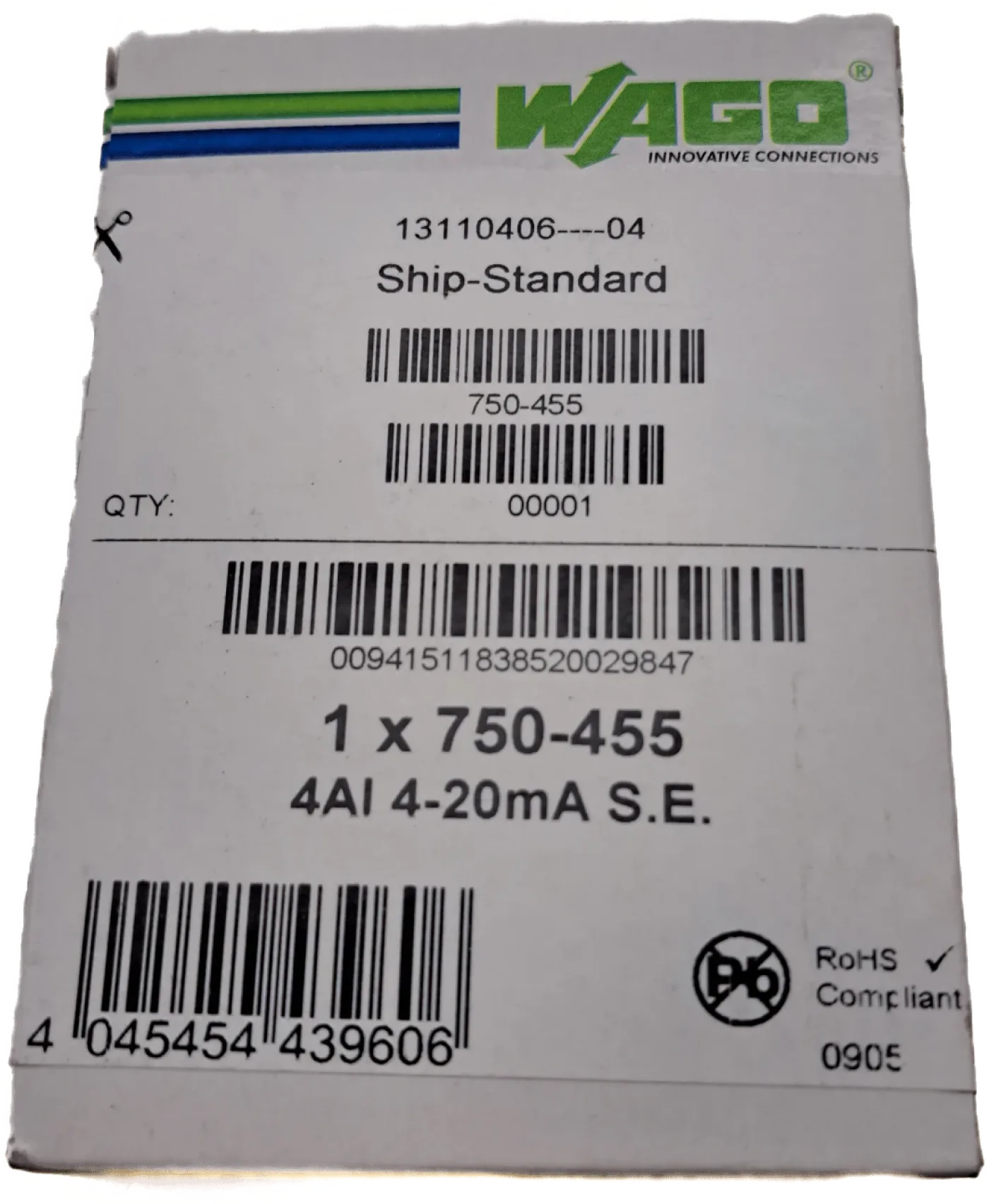 Wago 4-Kanal-Analogeingang 750-455 - 1