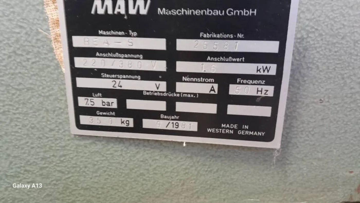 FORAINSERITRICE MAW MOD. BEA-S - 2