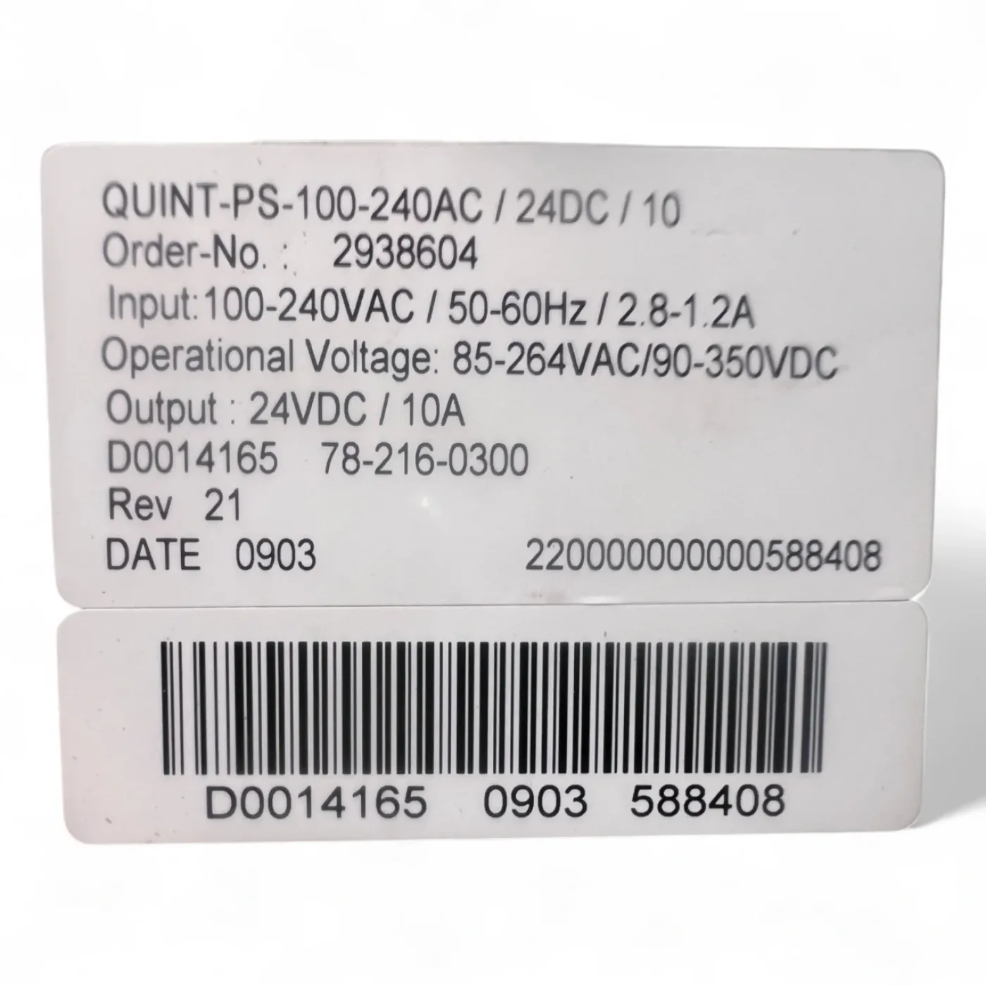 PHOENIX CONTACT QUINT-PS-100-240AC/24DC/10 Schaltnetzteil 24V 10A 240W – Art.Nr. 2938604 - 7