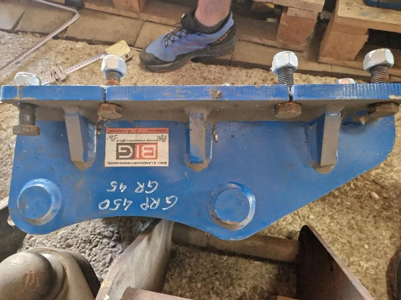 Hammer Abbruch & Sortiergreifer Anschraubplatte zu Mustang GRP450 GRP750 sowie Hammer GR45 GR75 - 8