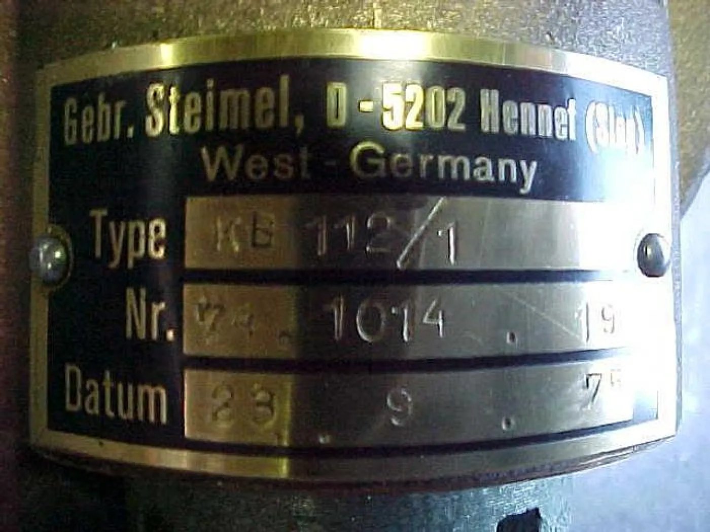 1975 STEIMEL WATERPUMP KB112-1 - 5