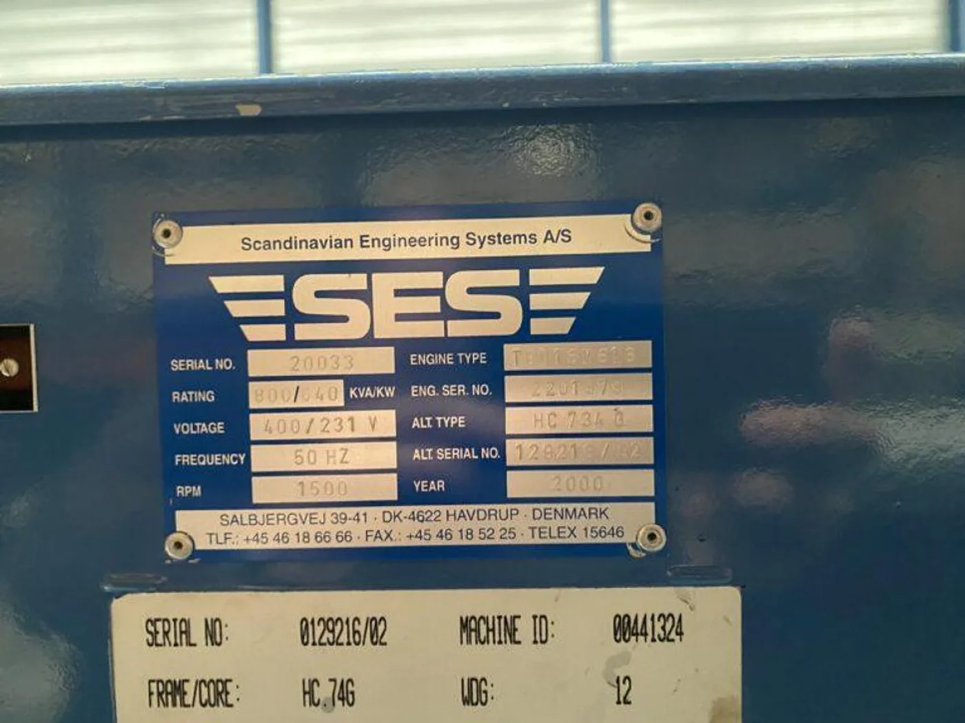 2000 DEUTZ TBD 616-V16 / STAMFORD DIESEL GEN.SET 800 KVA - 4