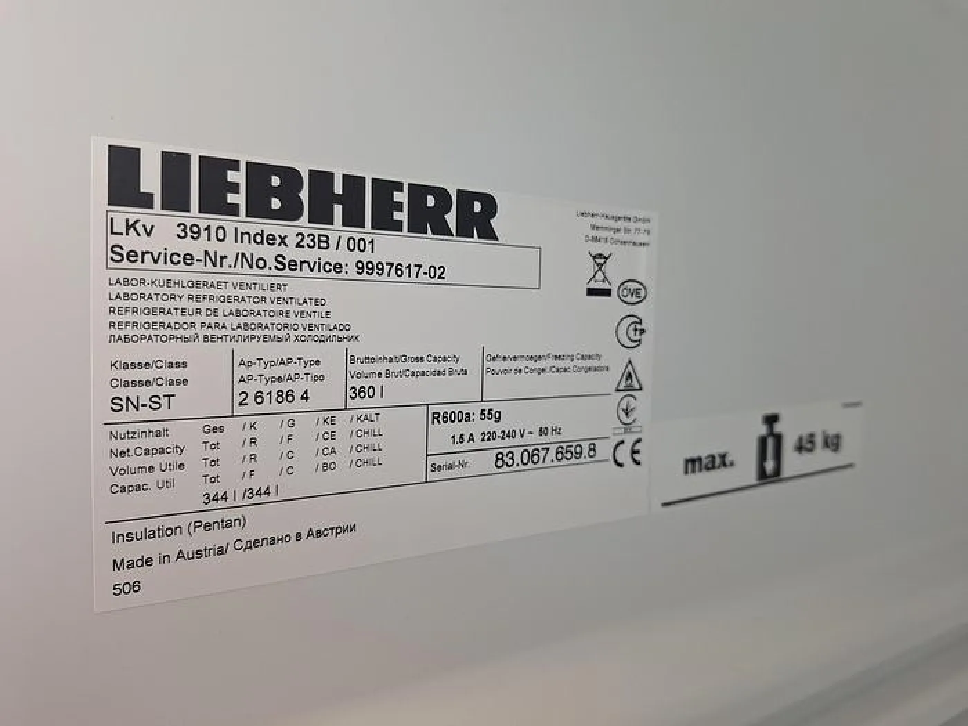 Liebherr Hausgerate LKV 3910 Spark Free Refrigerator - 2