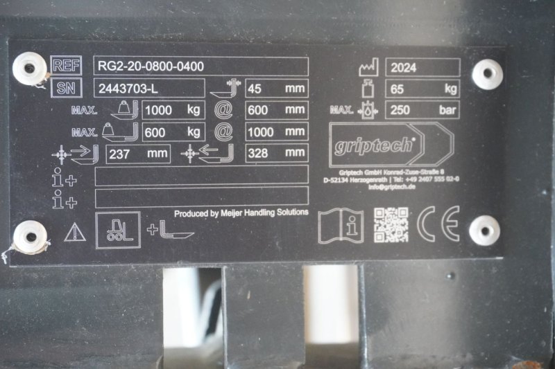 Teleskopgabel Griptech GRIPTECH RG2-20-0850-0400 (2024)