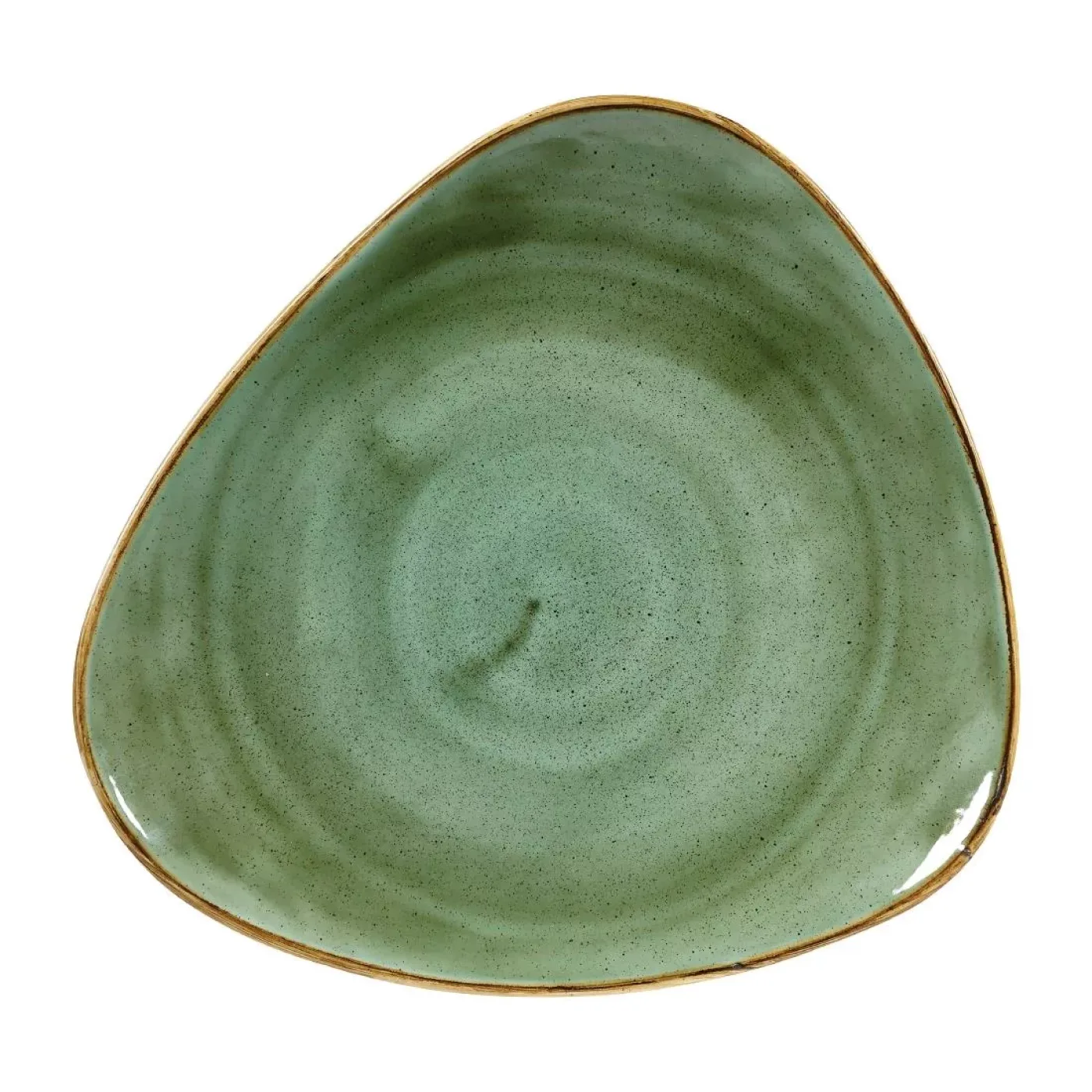 Churchill Stonecast Triangular Plates Samphire Green 311mm (Pack of 6) - islandcatering - 1