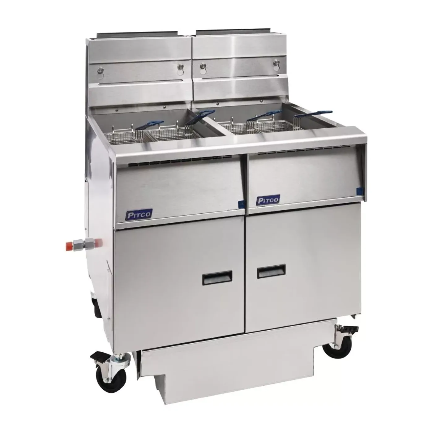 Pitco Twin Tank Solstice Natural Gas Filtration Fryer SG14RS/FD-FF - islandcatering - 7