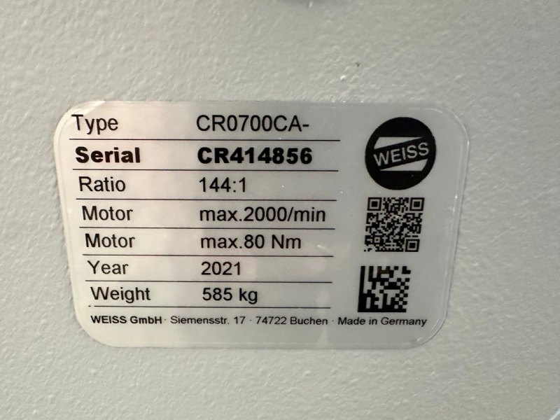 WEISS GmbH CR0700CA Schwerlasttisch mit Servoverstärker B&R 8V1180.00-2