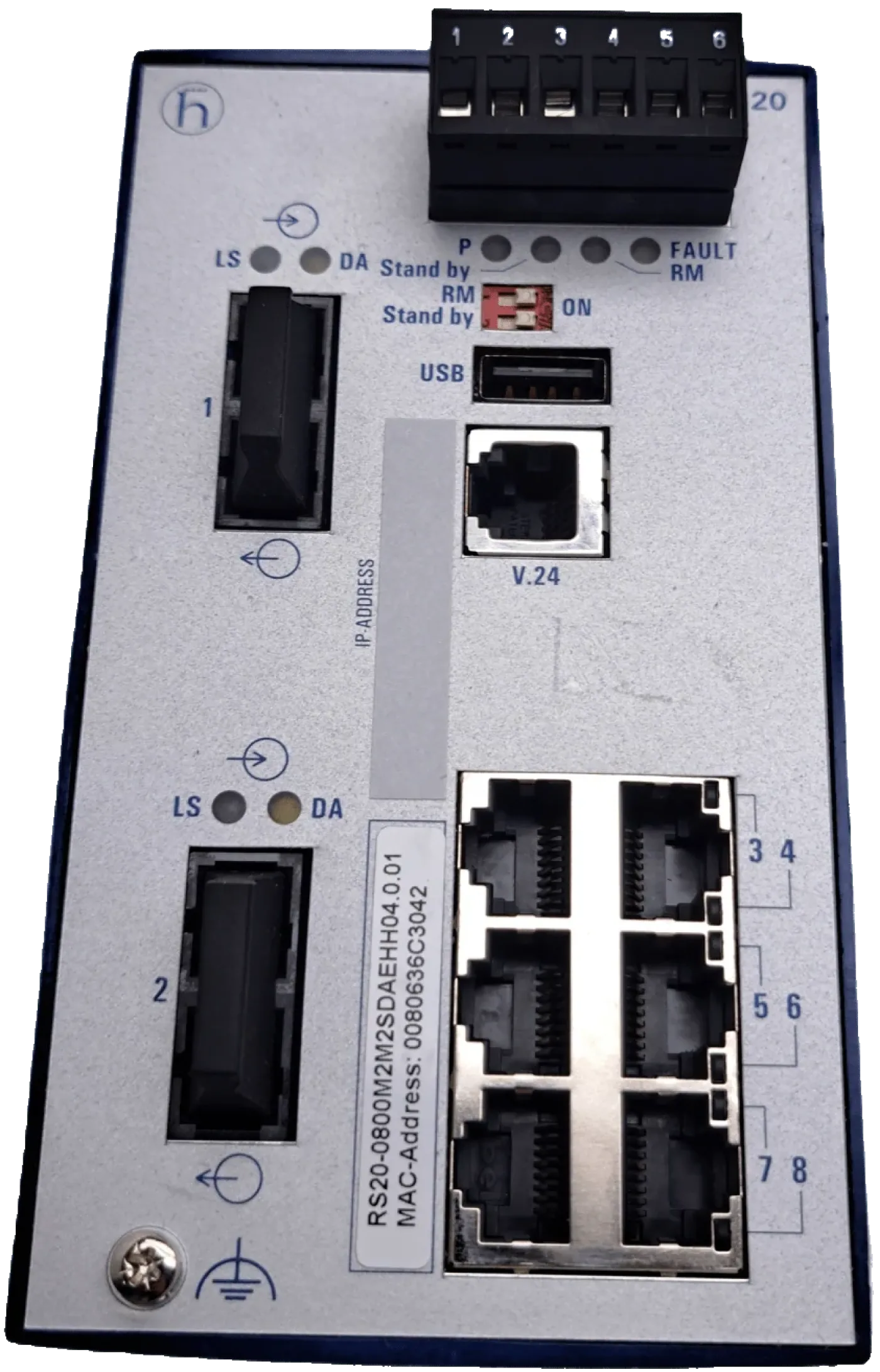 Hirschmann RS20 Rail switch 8 Ports IP20 - 4