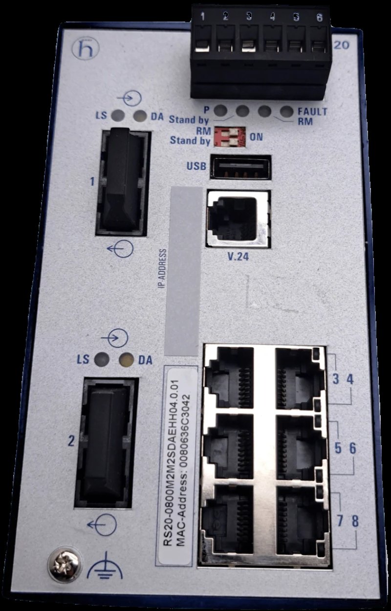 Hirschmann RS20 Rail switch 8 Ports IP20