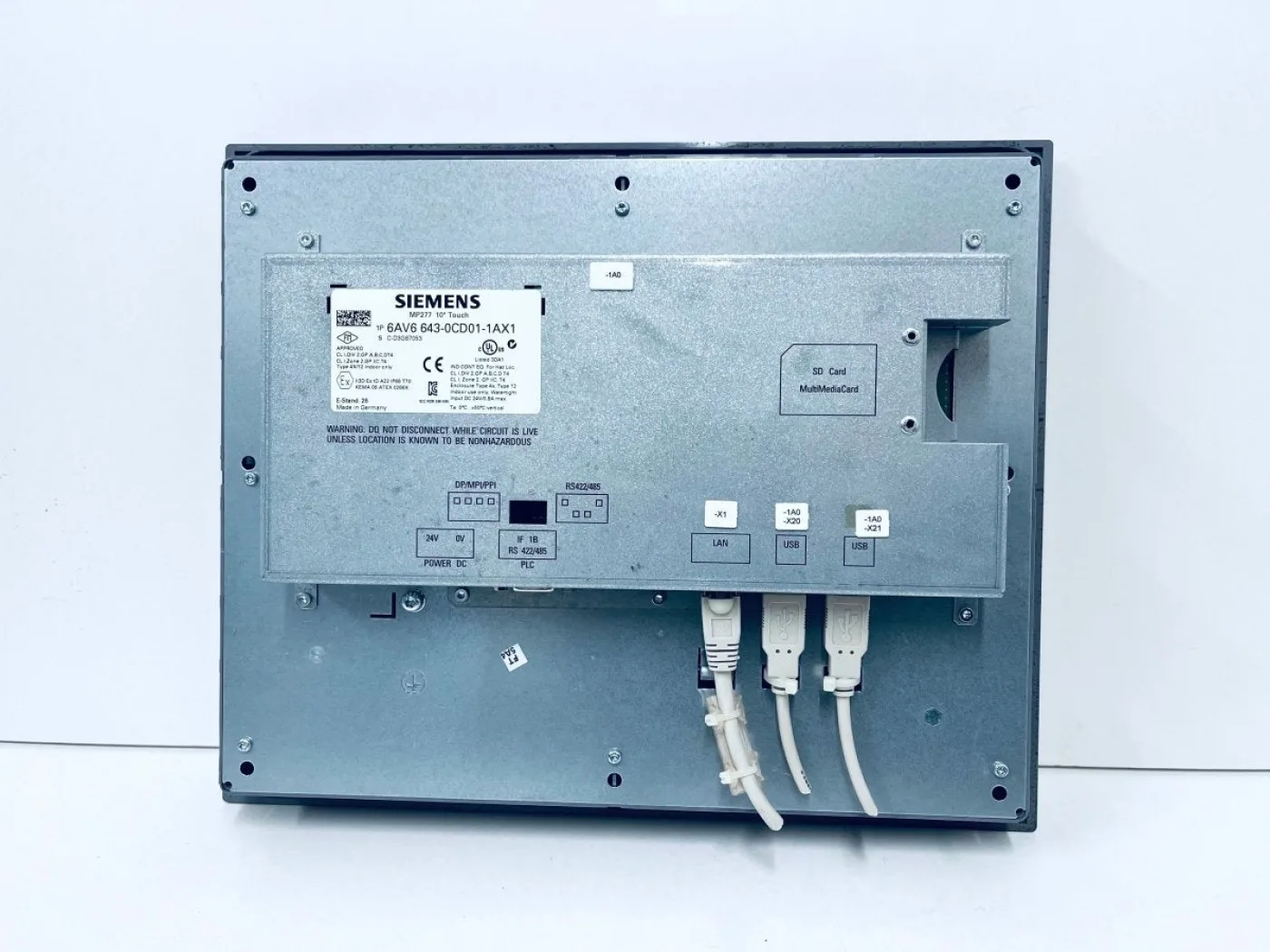 Siemens SIMATIC MP277 10" Touch 6AV6643-0CD01-1AX1 C-D3G87053 - 2