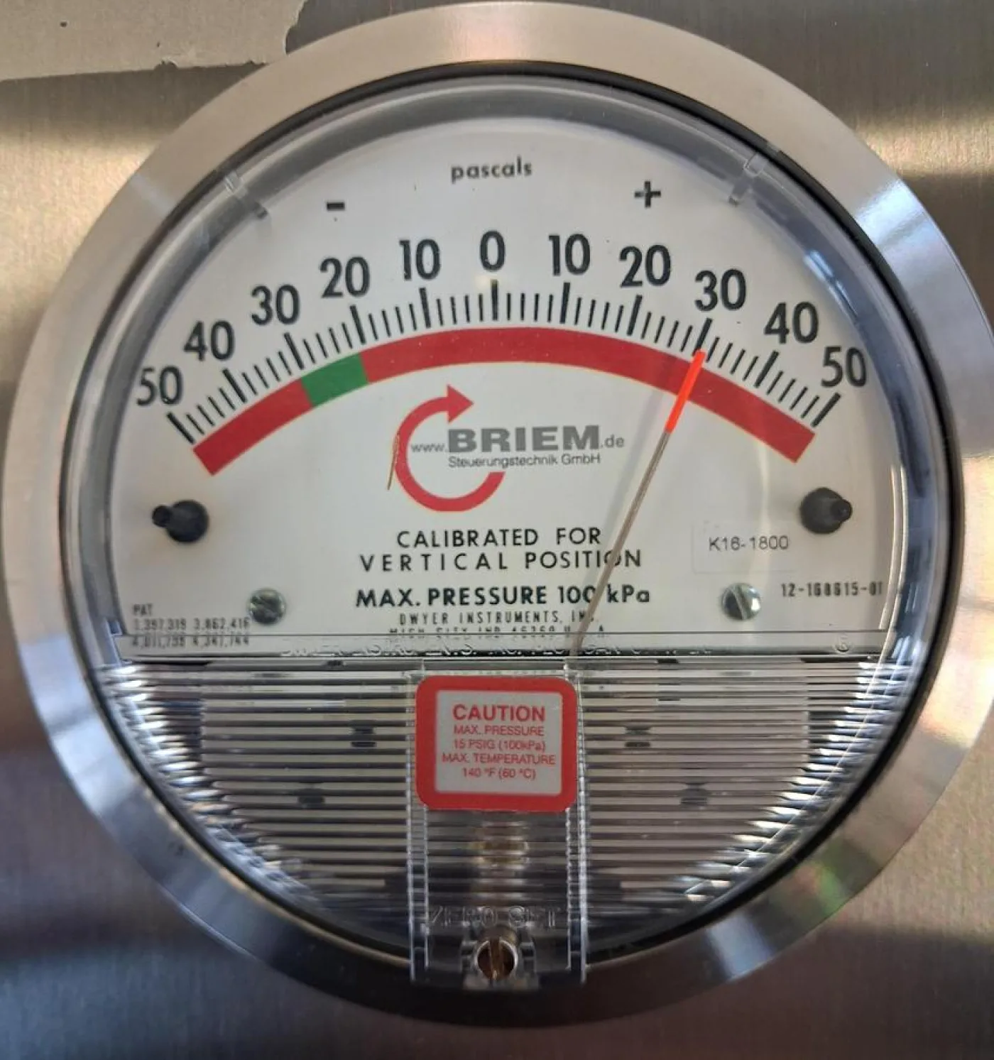 G. BRIEM Differenzdruckmanometer -50 bis +50 kPa - 2