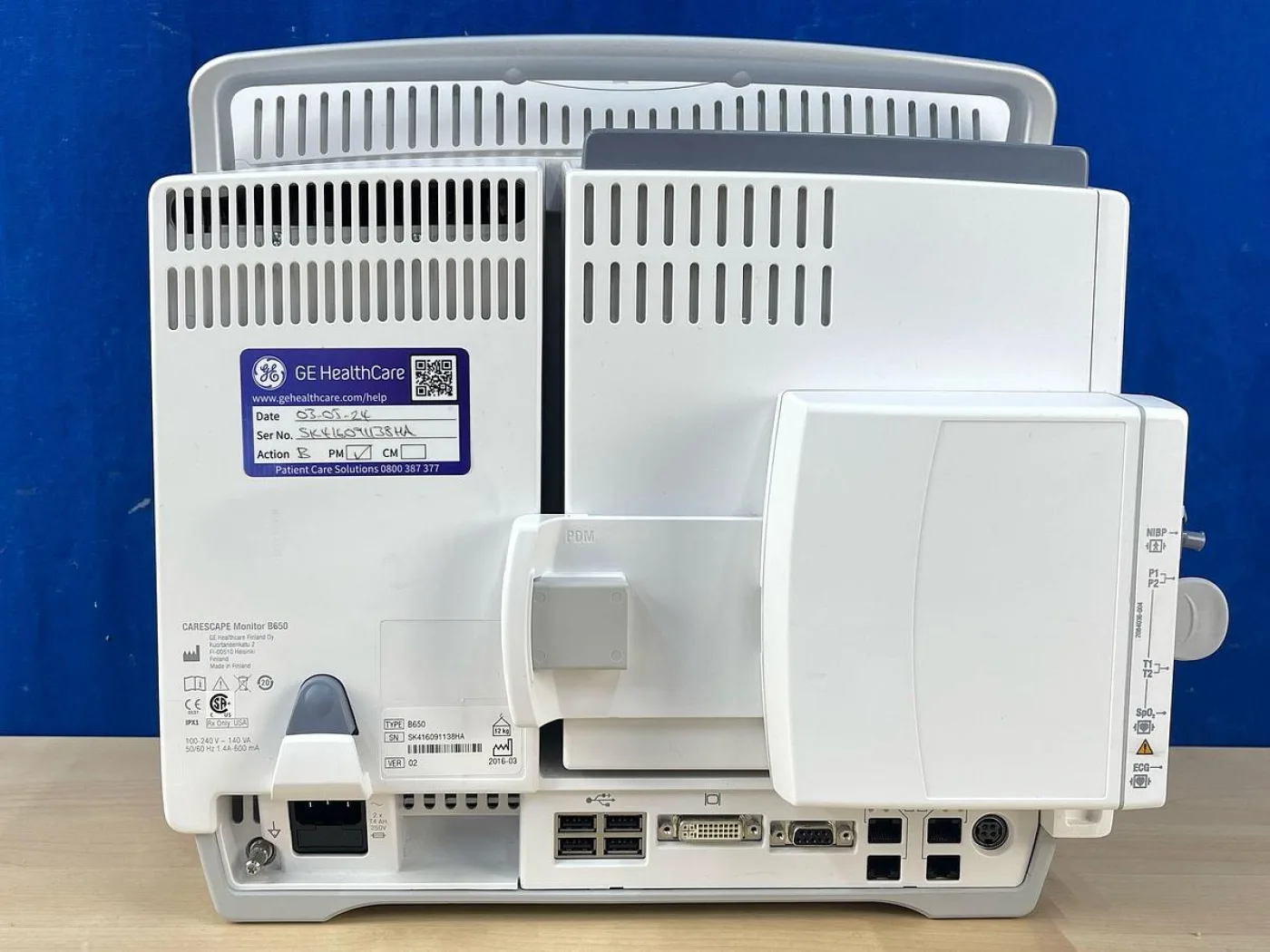 GE Carescape B650 Patient Monitor YOM: 2016 - 6