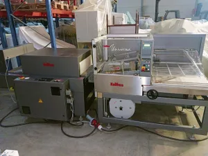 Verpackungsmaschine Kallfass Universa 5050 mit Tunnel Compact 650 S