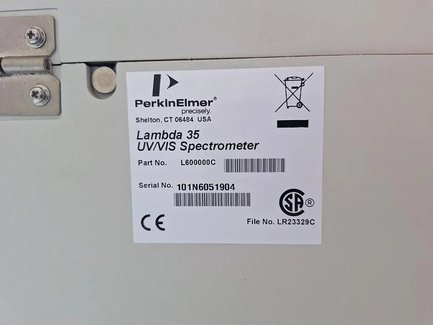 PerkinElmer Lambda 35 Spectrophotometer - 4