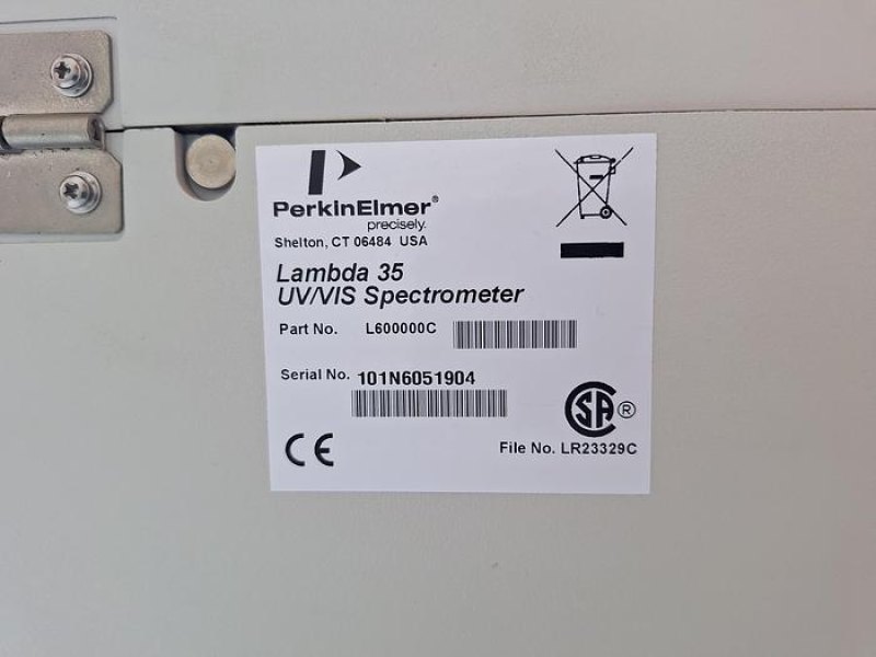 PerkinElmer Lambda 35 Spectrophotometer