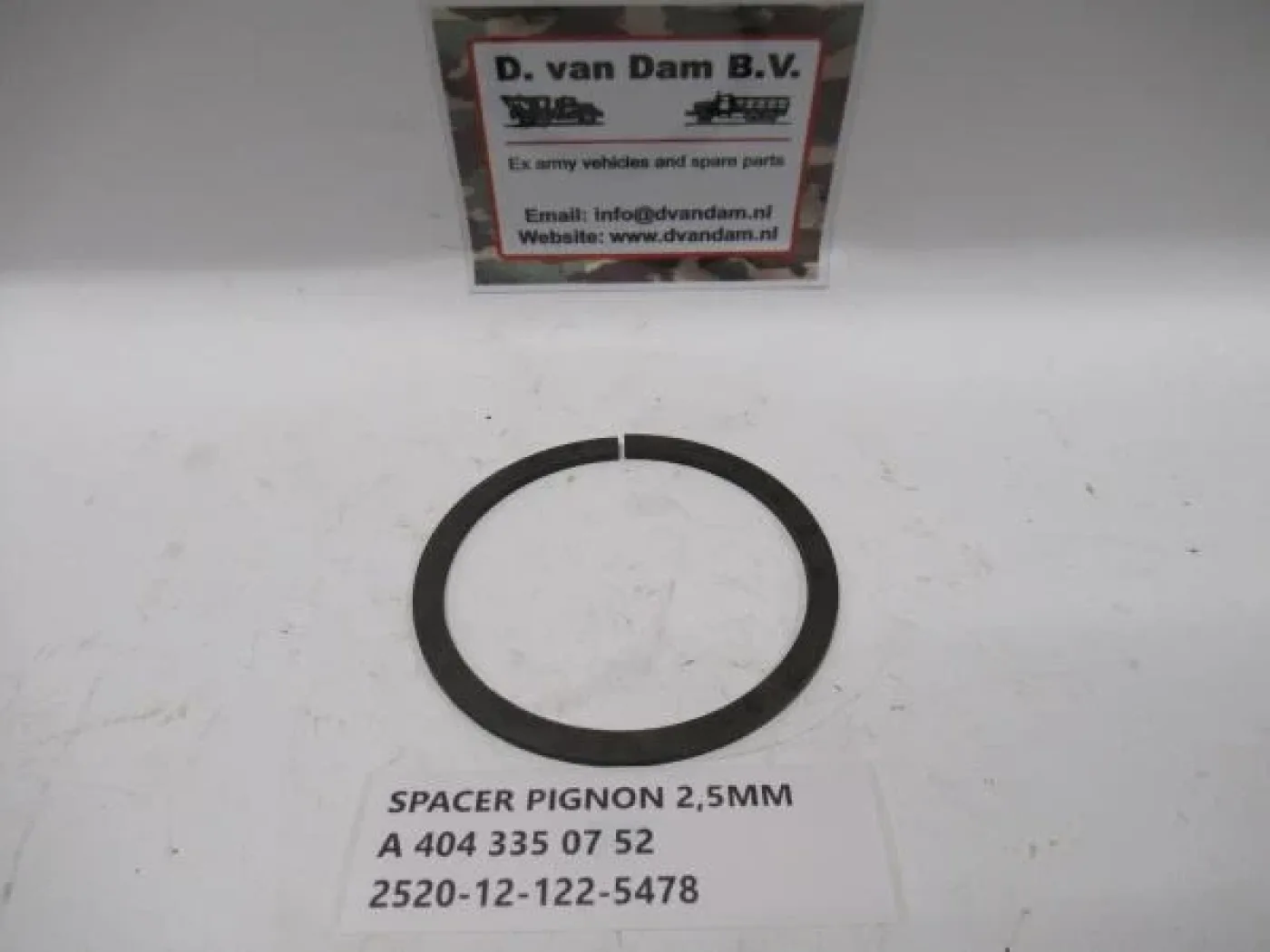 Spacer pignon 2,5MM - 1