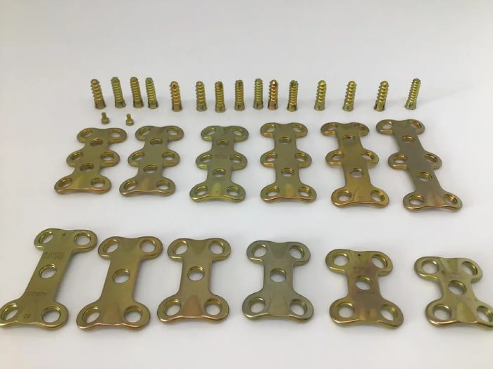 Synthes titanium plate set and screws