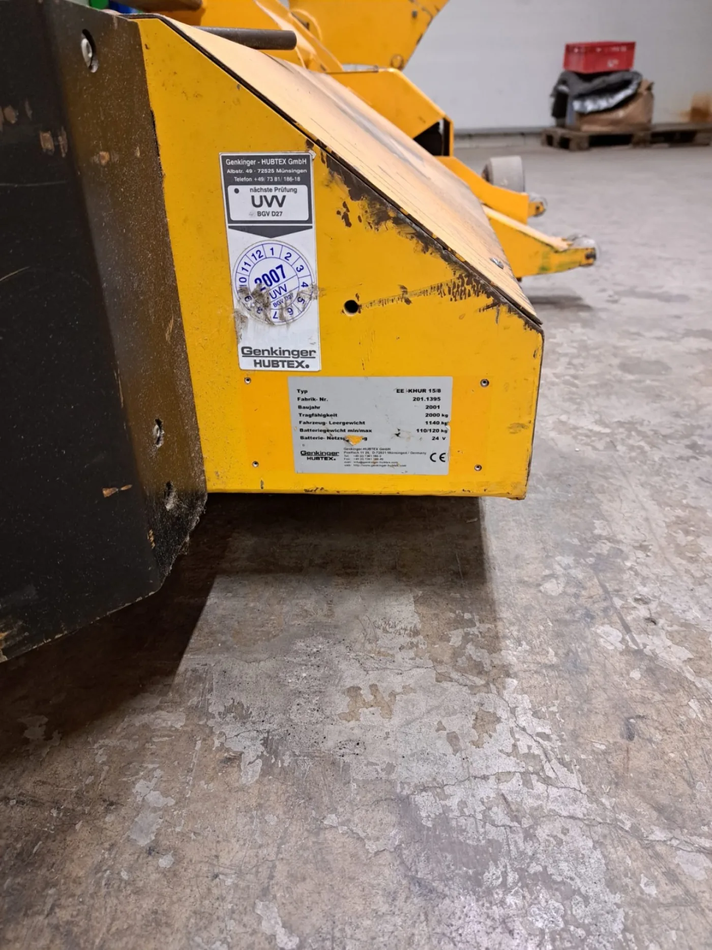 Genkinger - warp beam truck, type EE-KHUR 15/8 - 4