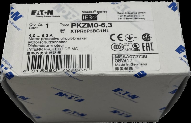 EATON Motorschutzschalter mit Drehschalter PKZM0-6,3