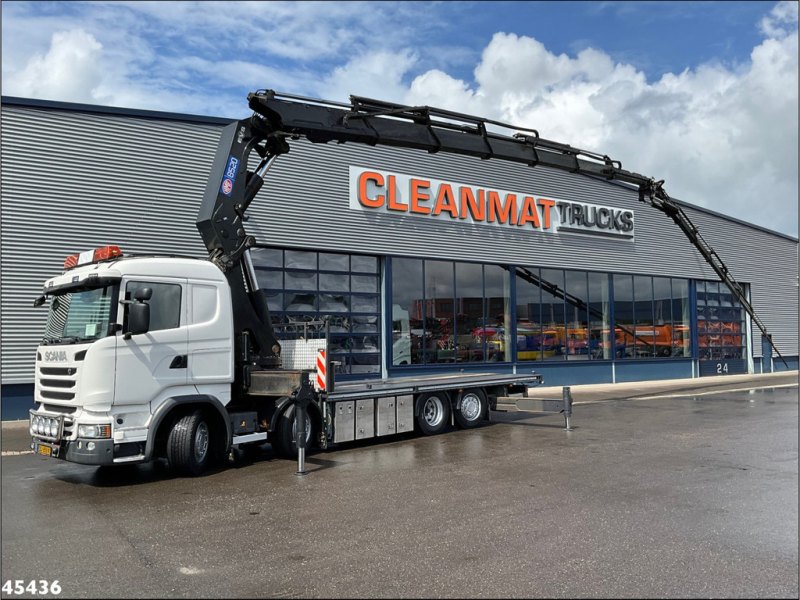 Scania R490 8x2 Euro 6 Retarder HMF 85 Tonmeter laadkraan + Fly-jib