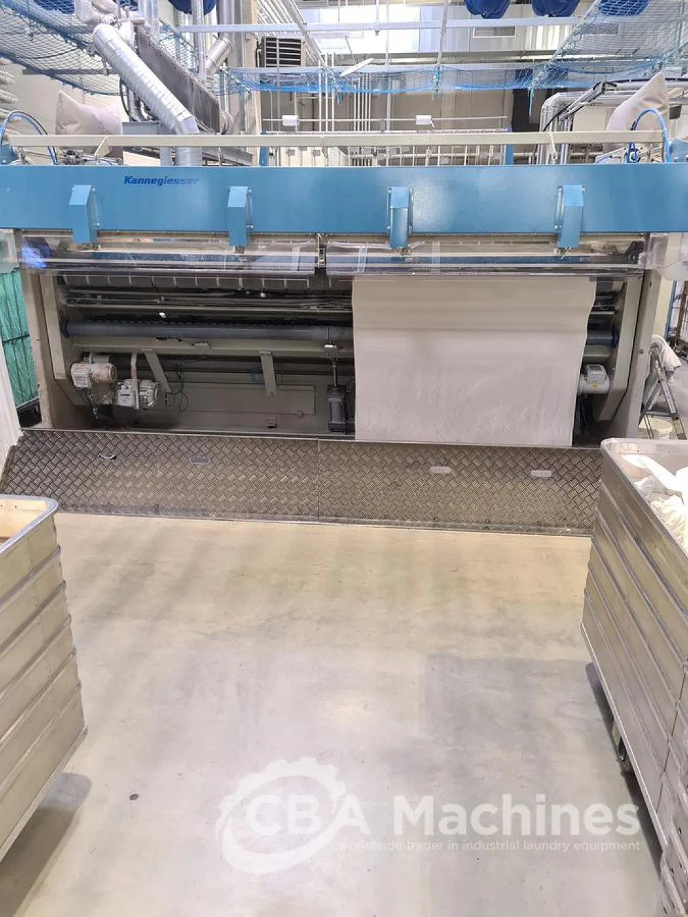 Ironing line Kannegiesser 2 roll 1200 x 3000mm steam year 2005/1997 (649-650-651-652)