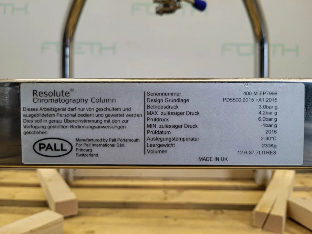 Pall Resolute Chroma Flow 400 Column (unused) - Miscellaneous filter