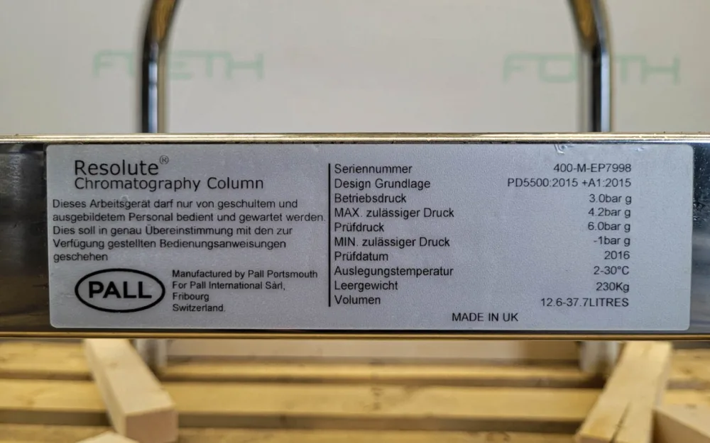 Pall Resolute Chroma Flow 400 Column (unused) - Miscellaneous filter