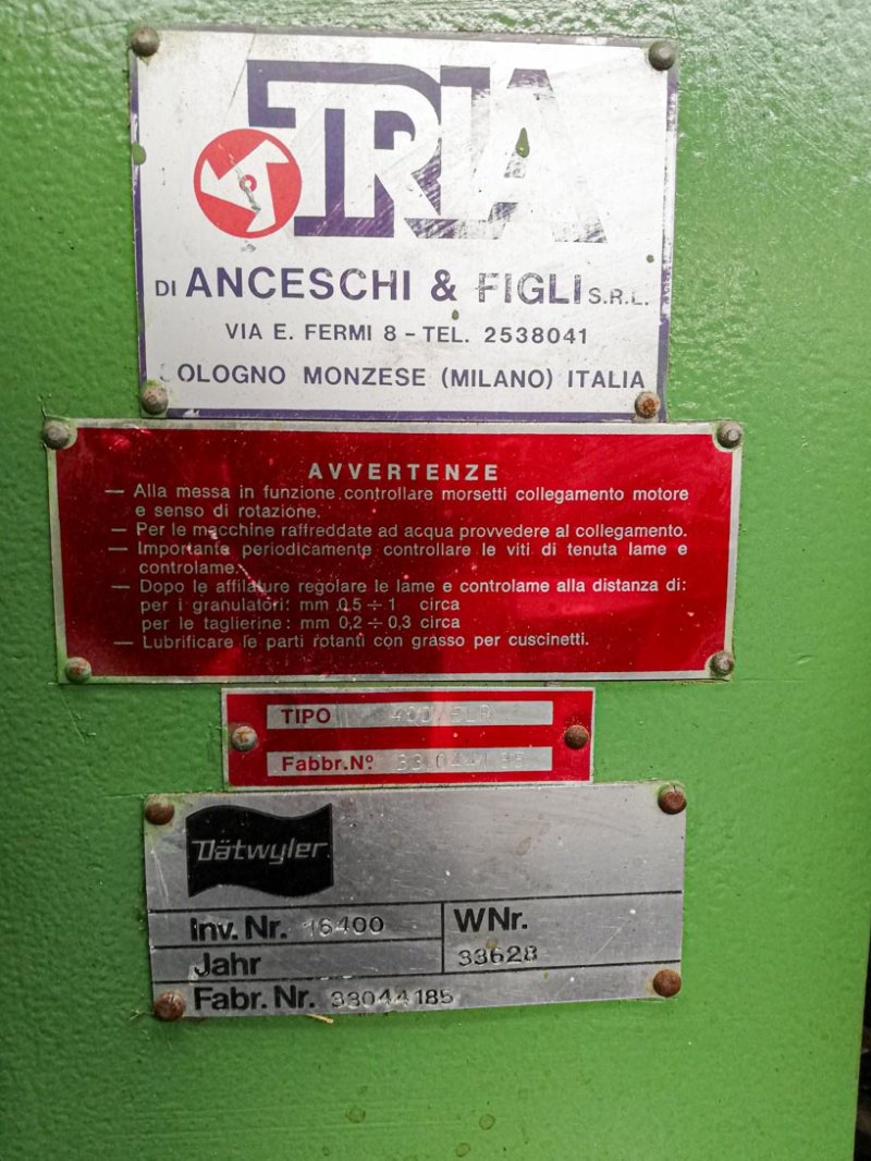 Tria 400/ELR - Granulator