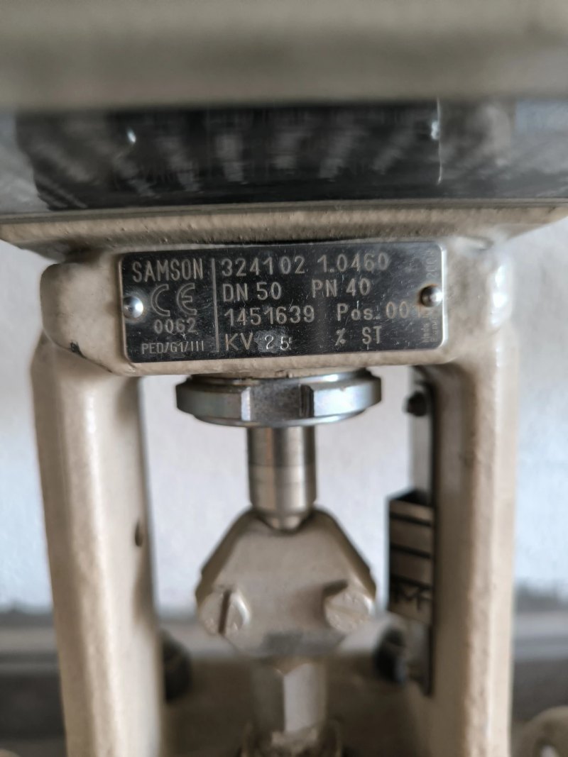 PROPORTIONAL CONTROL VALVE SAMSON DN50 PN40 ATEX WITH PNEUMATIC ACTUATOR 324102