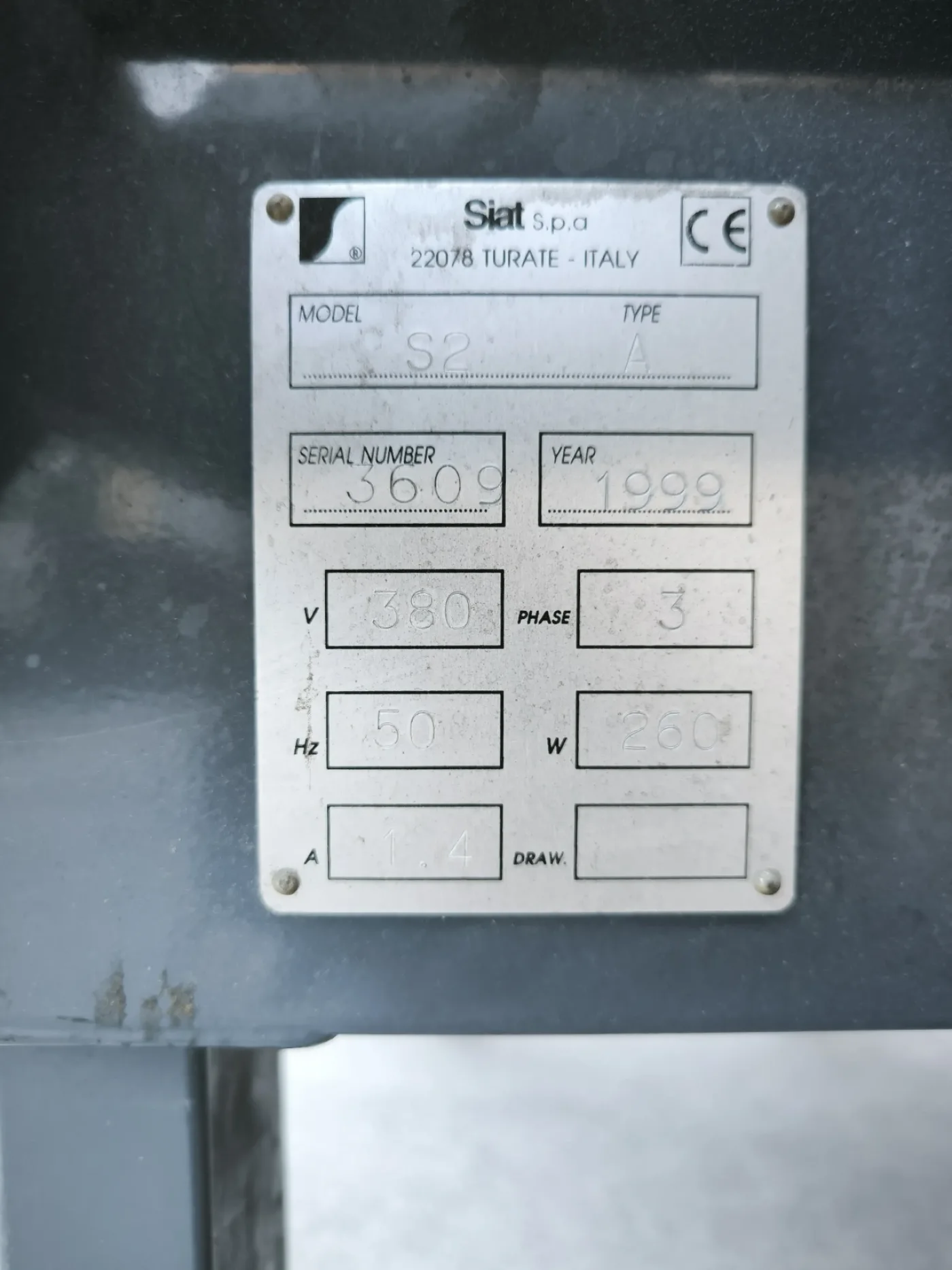 CASE SEALER SIAT S2 A - 8