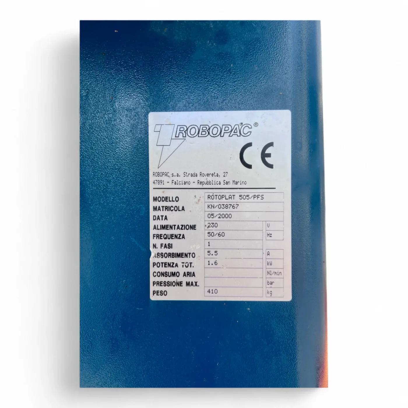 ROBOPAC ROTOPLAT 508/PFS Palettenwickler – Verpackungsmaschine für Paletten (Stretchwickler mit Drehteller, gebraucht) - 7
