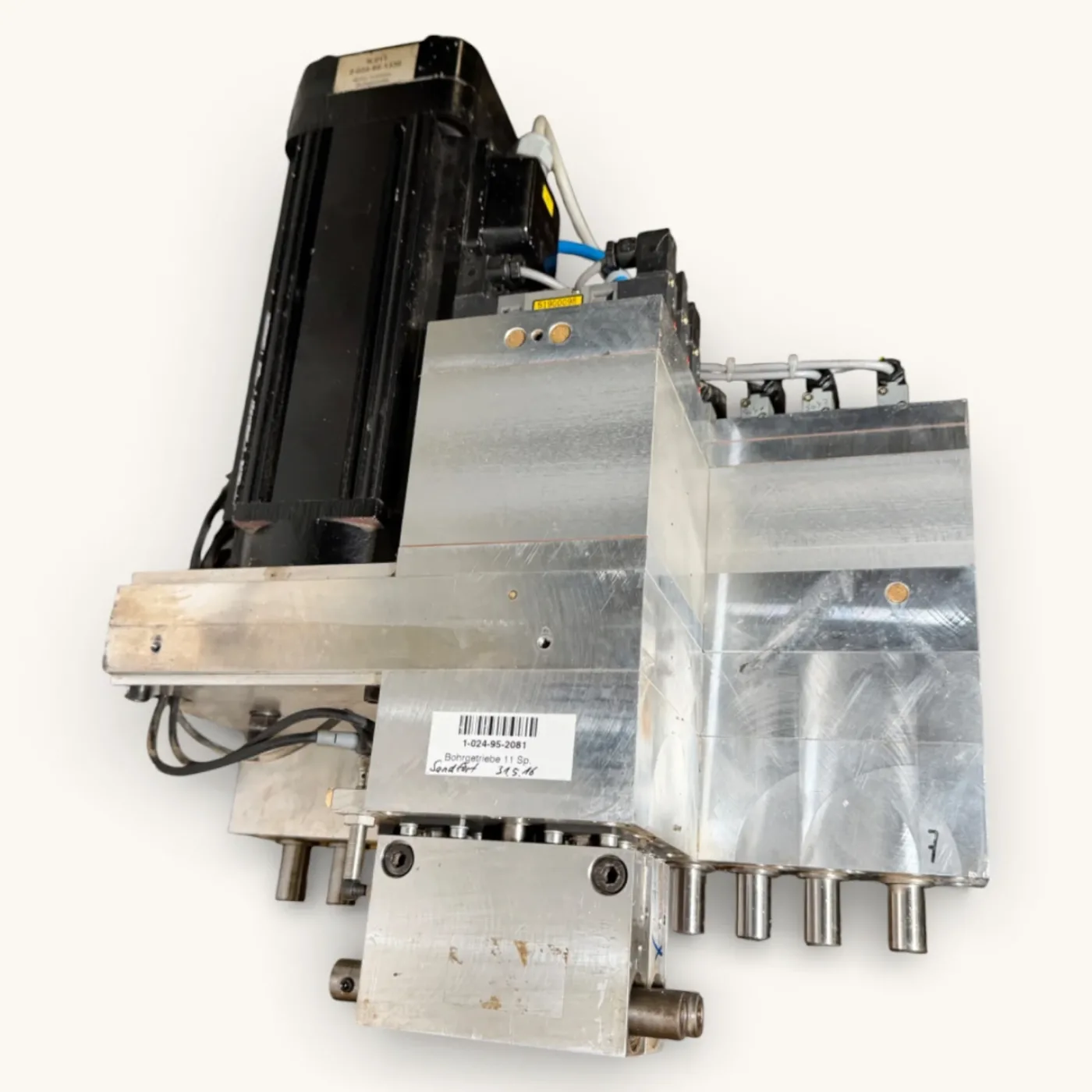 HOMAG Bohrgetriebe Motor Bohraggregat BAZ BOF 11 + 2 + 2 spindelig | Art.-Nr. 1-024-95-2081 / 2-024-95-1330 – WEEKE BP 155 - 1